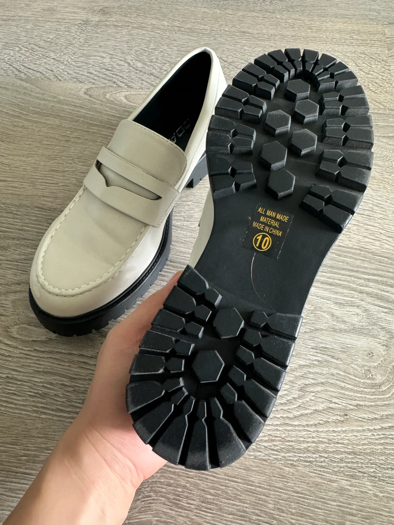 White Platform Loafers - Women’s 10 image indicator(4)