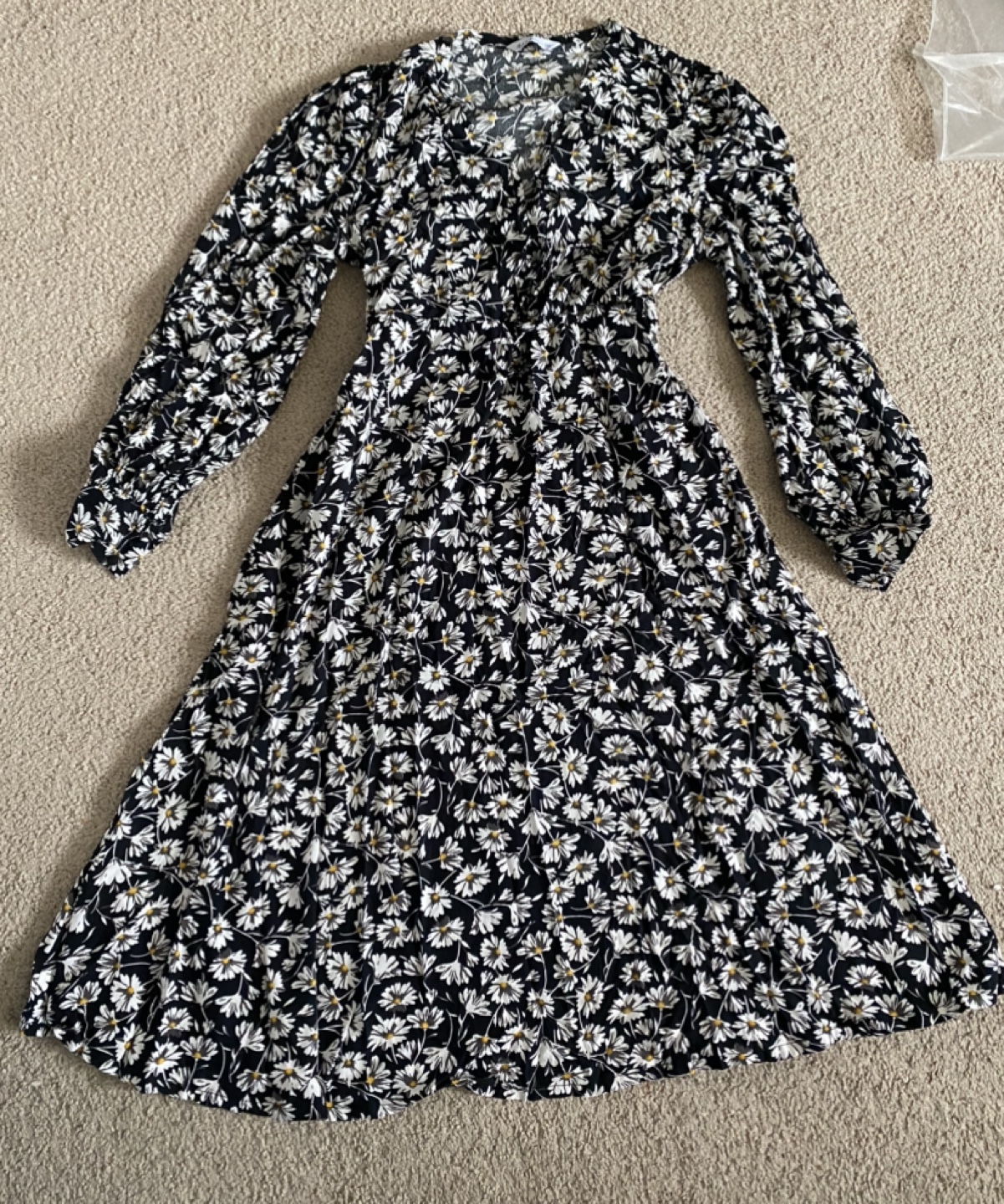 Korean inspired Floral Long Sleeve Dress