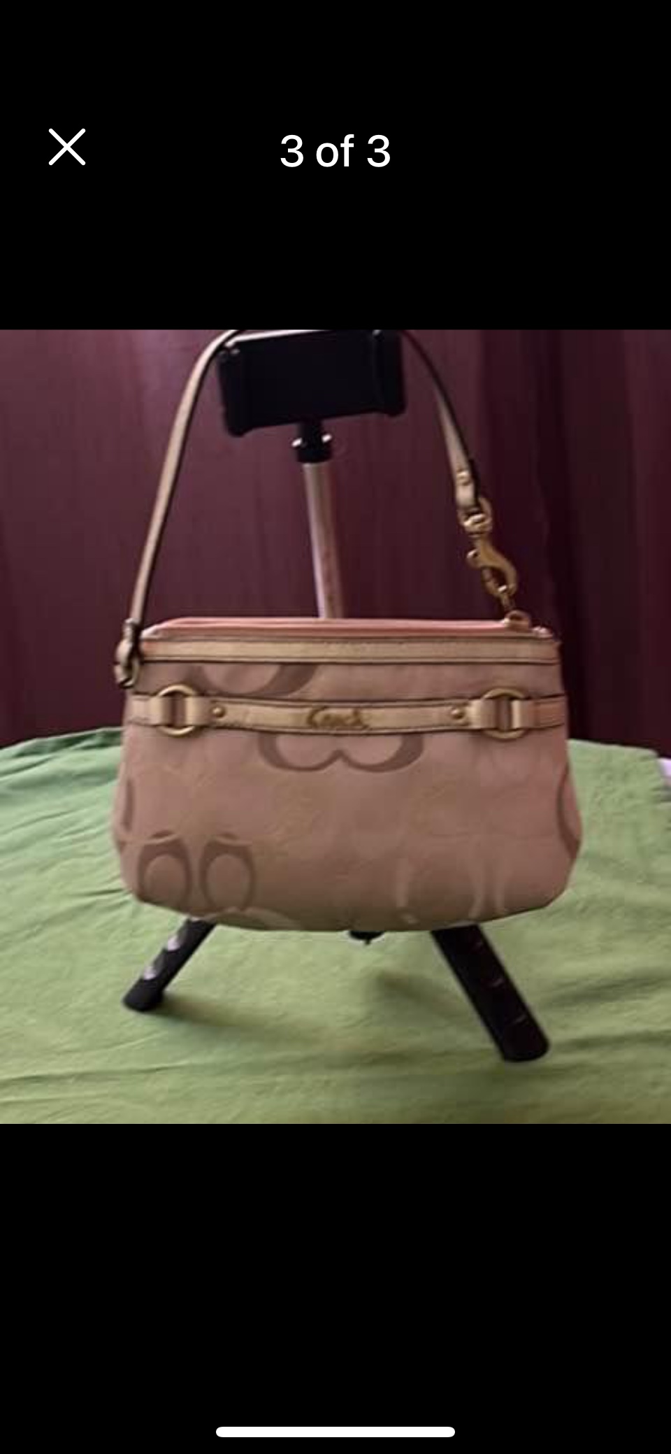 Wristlet gold and kaki colir - photo 2