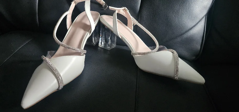 White Rhinestone Heels image indicator(5)