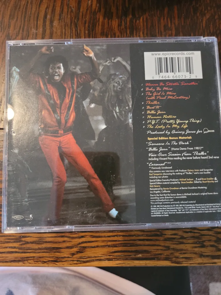 Michael Jackson Thriller CD-collector image indicator(2)