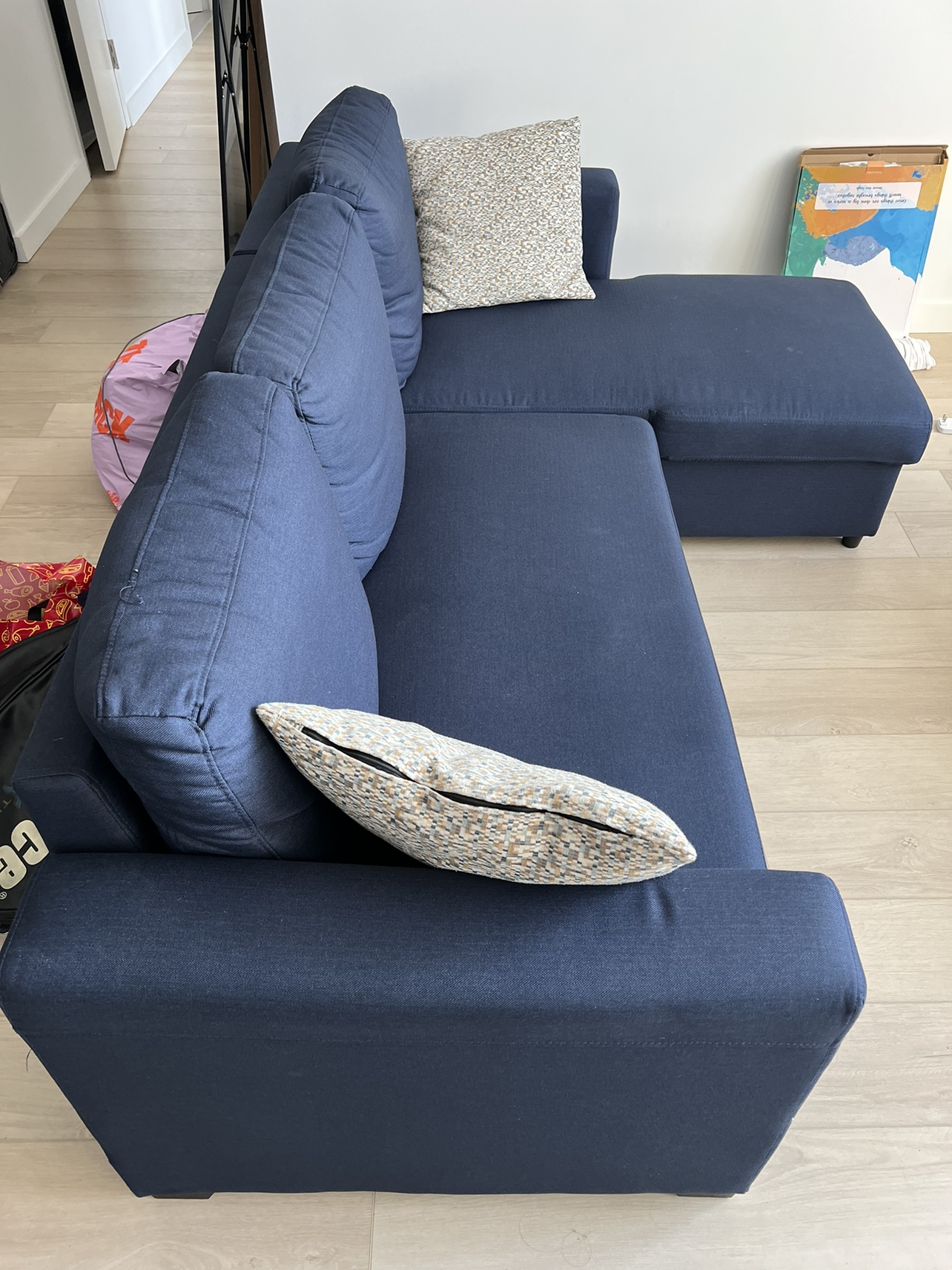 Reversible L-Shaped Sectional Sofa Bed - photo 4
