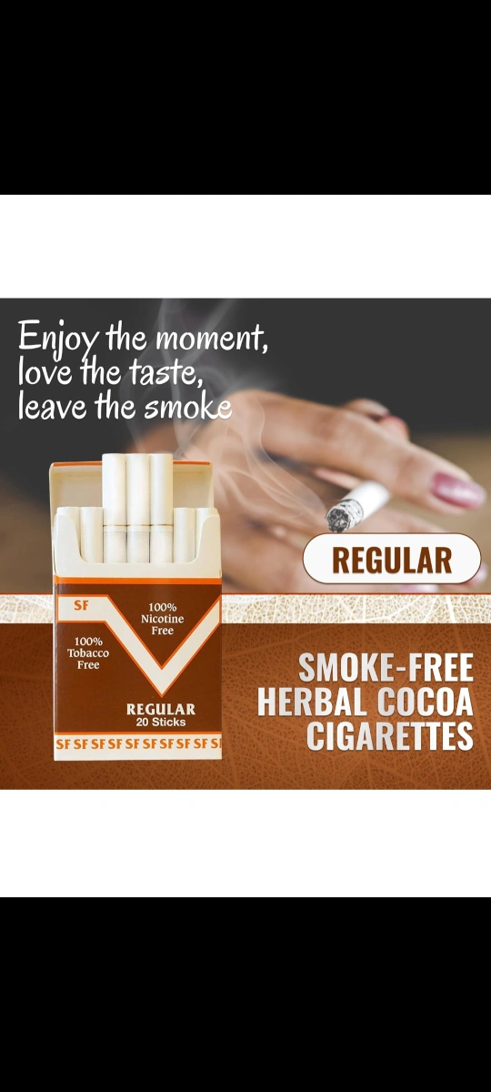 smoke free cigarettes cocoa 1 Pack 100% Nicotine-Free Bean Sticks - Regular Flavor Cocoa Bean Sticks, Cherry Flavor