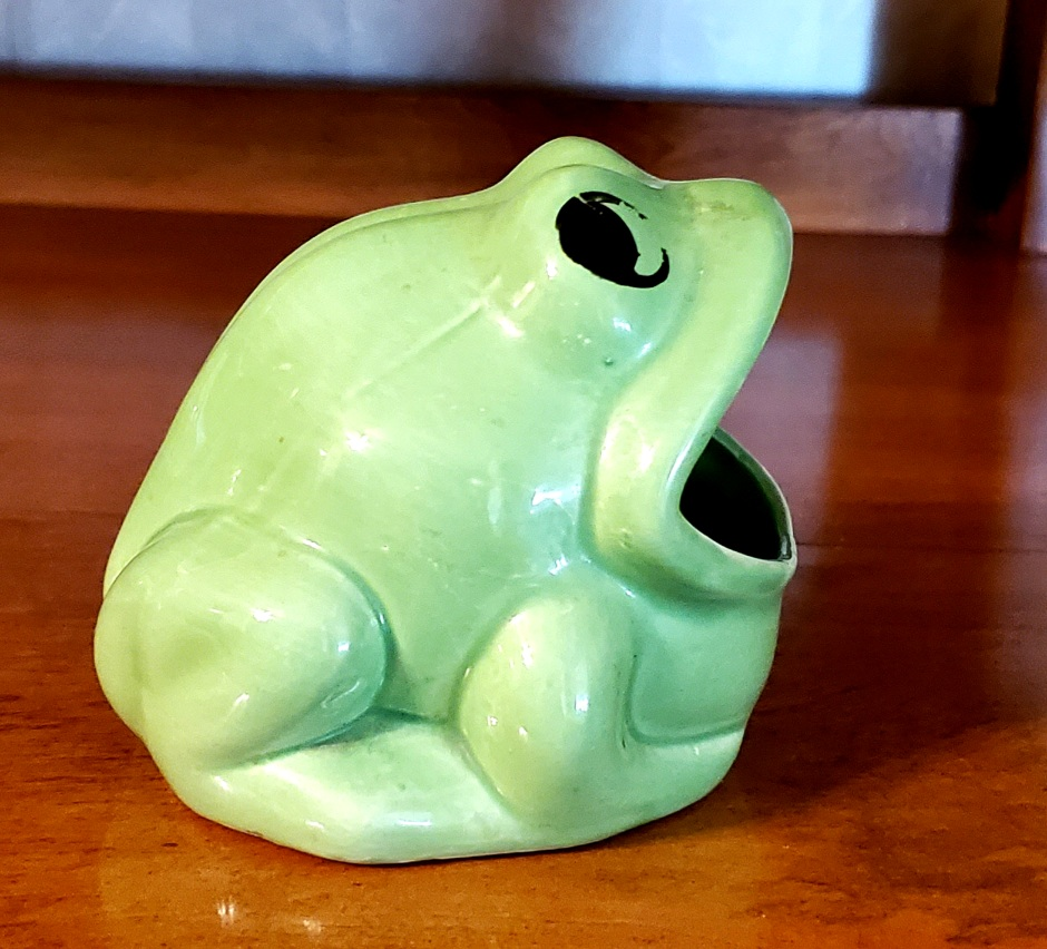 Vintage Green Frog Dish - photo 2
