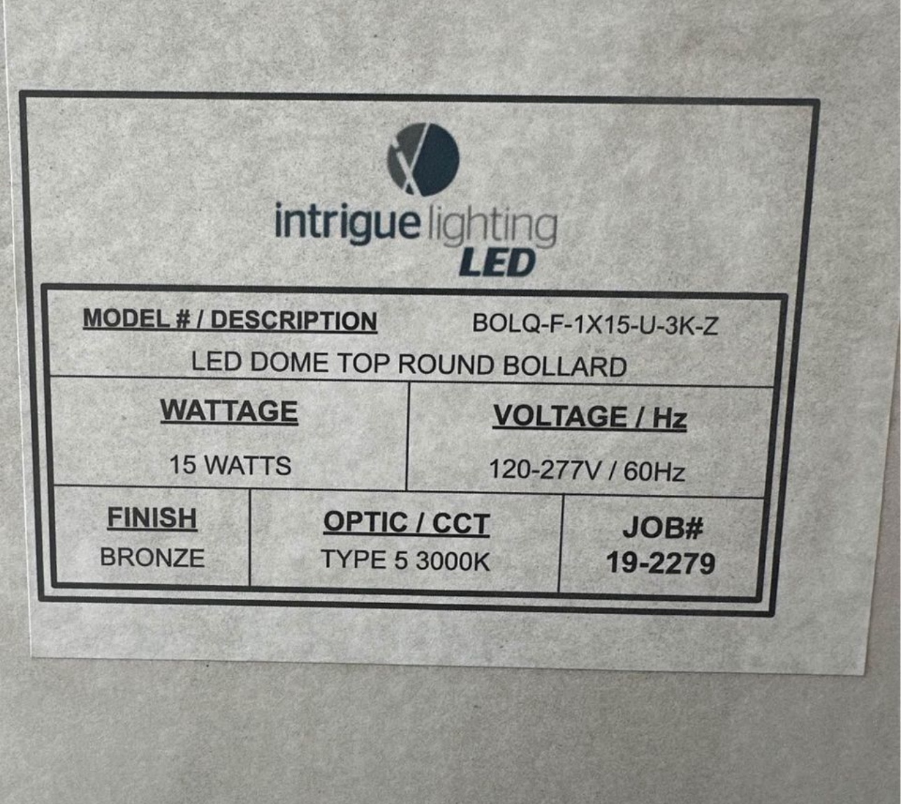 Intrigue Lighting LED Bollard - photo 3