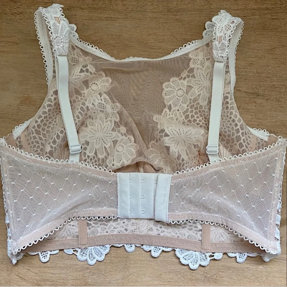 NEW Victoria's Secret Lingerie Bra Top Mesh/Crochet Size Small image indicator(4)