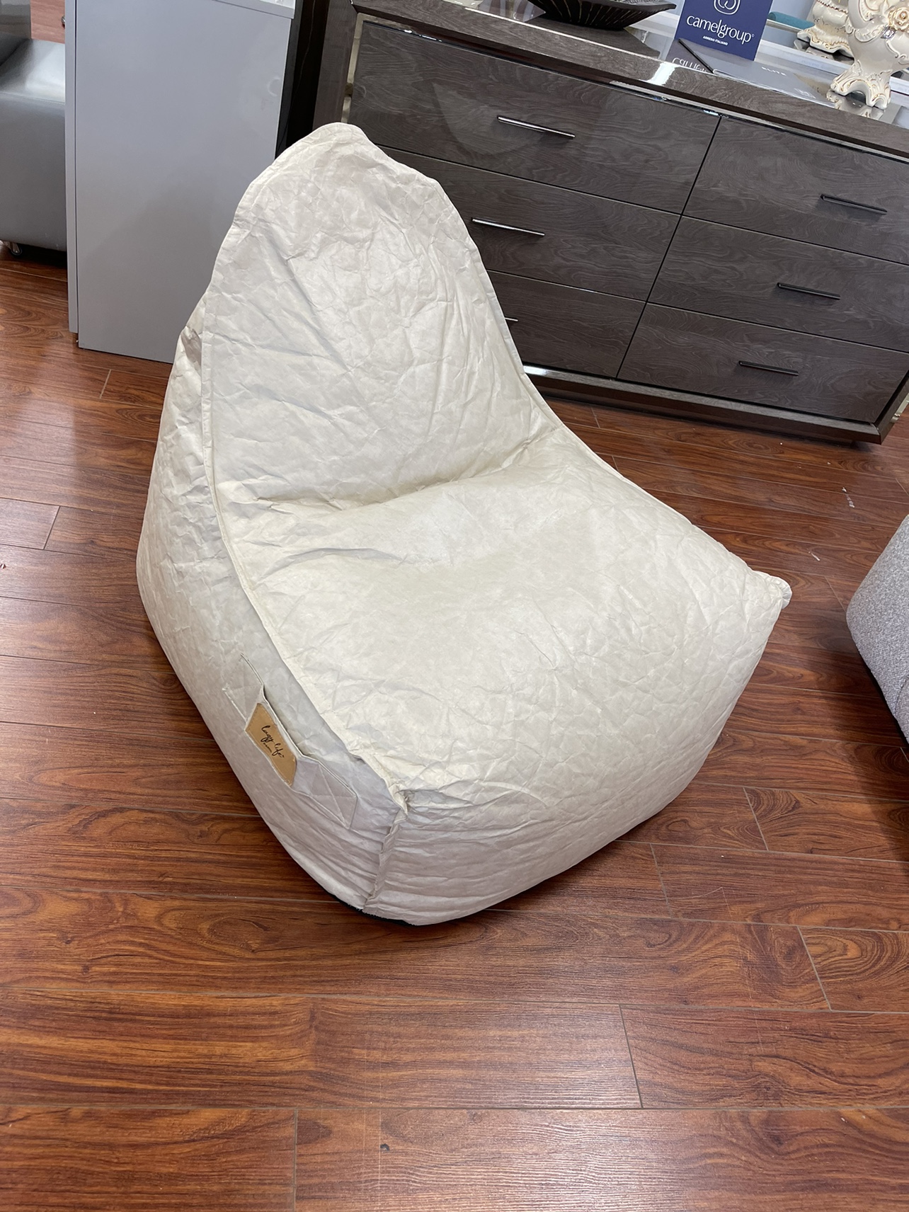 White Beanbag Chair - photo 2