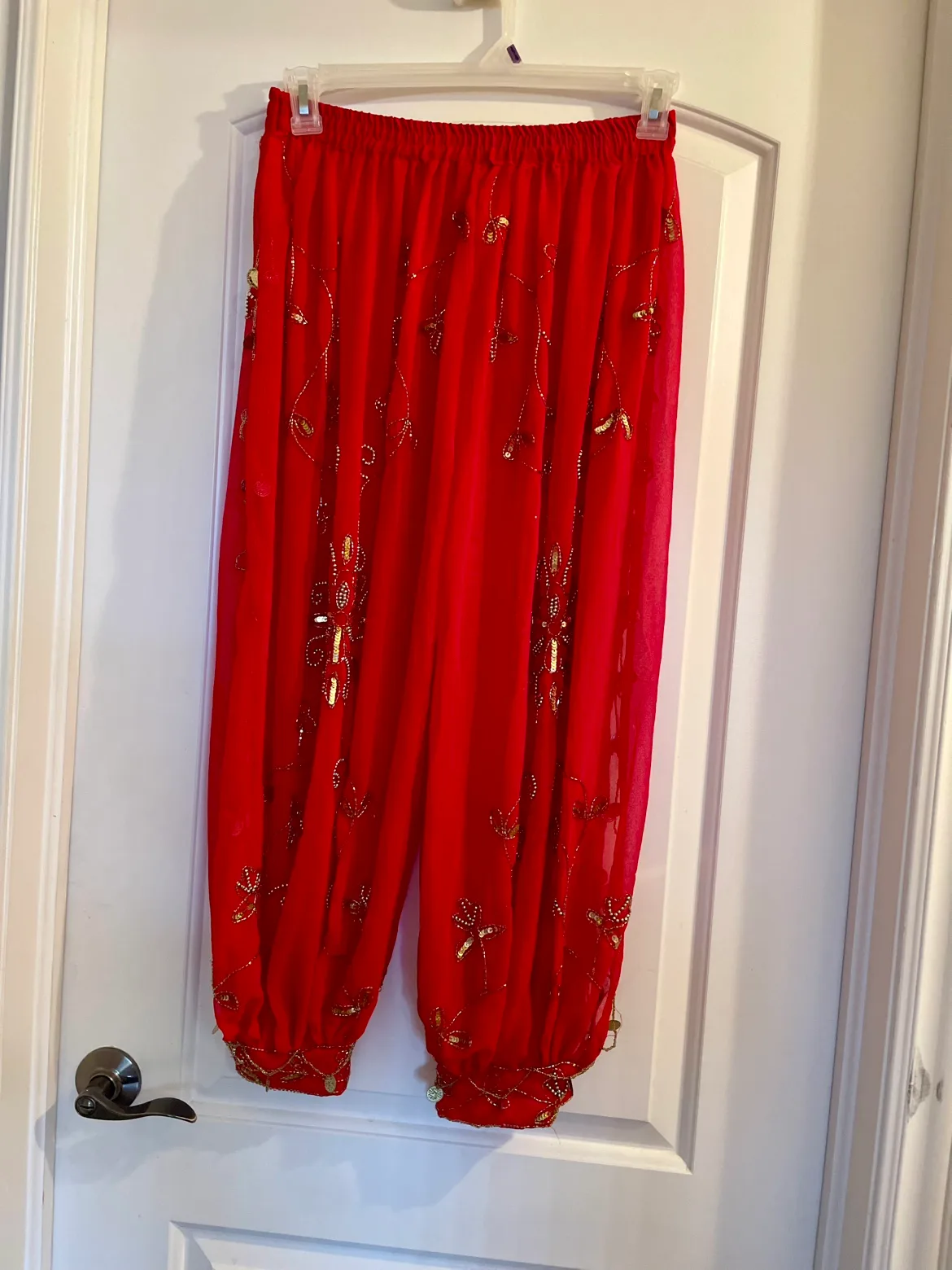 5 peace’s Red colour Belly Dancing Costume image indicator(4)