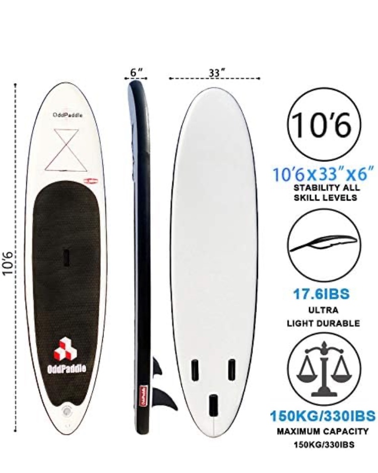 OddPaddle Inflatable Stand Up Paddleboard