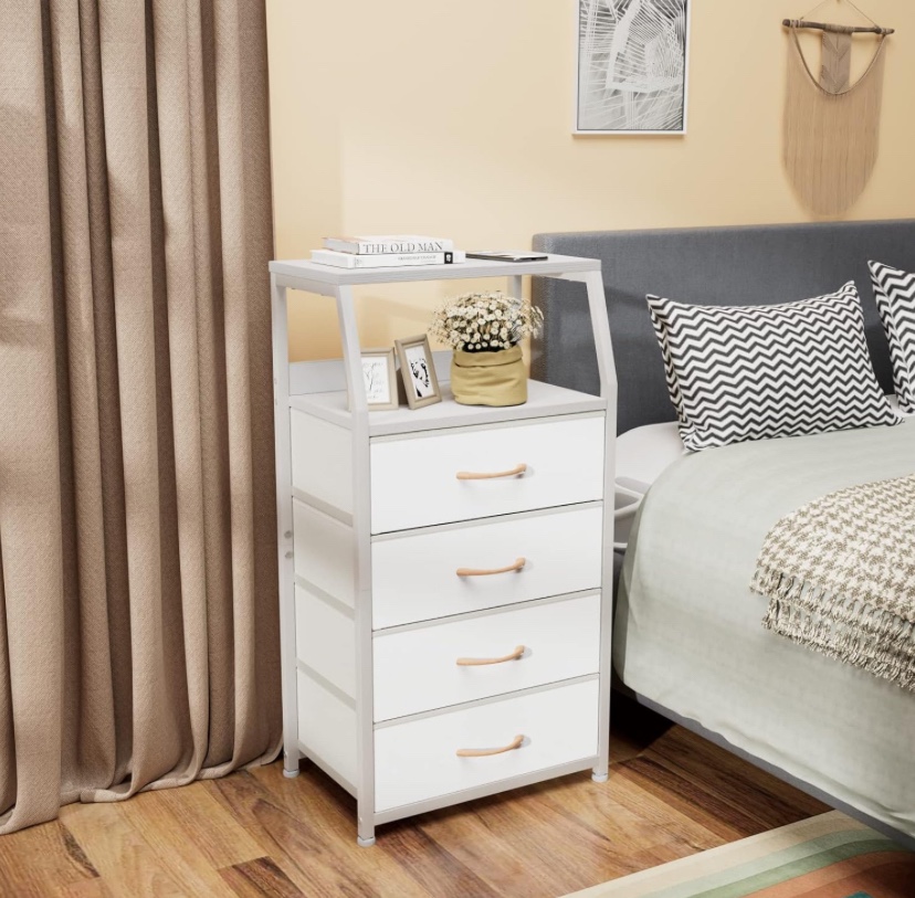 Furnulem Tall 4 Drawers Dresser - New