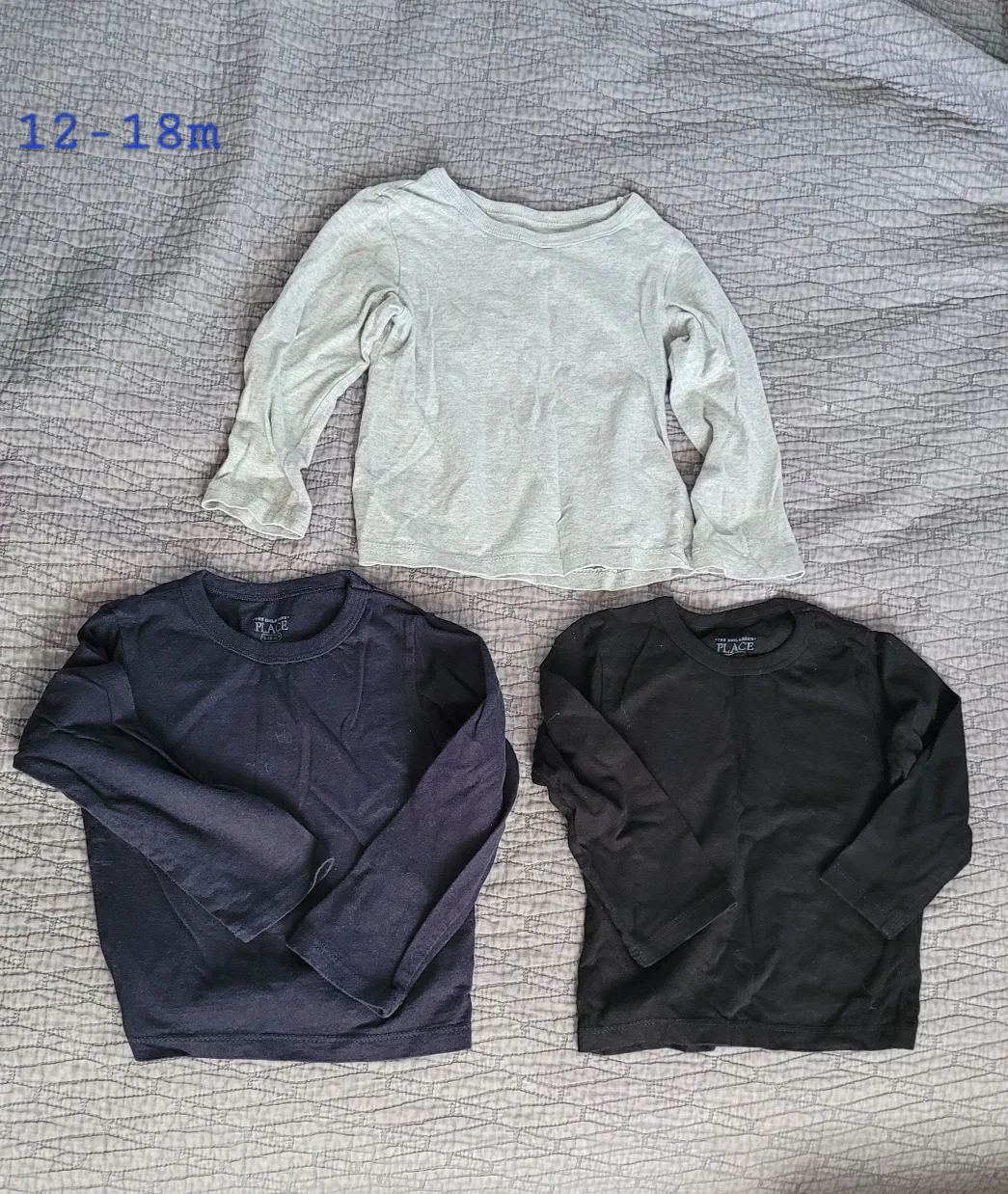 3 Pack Long Sleeve Shirts 12-18m thumbnail