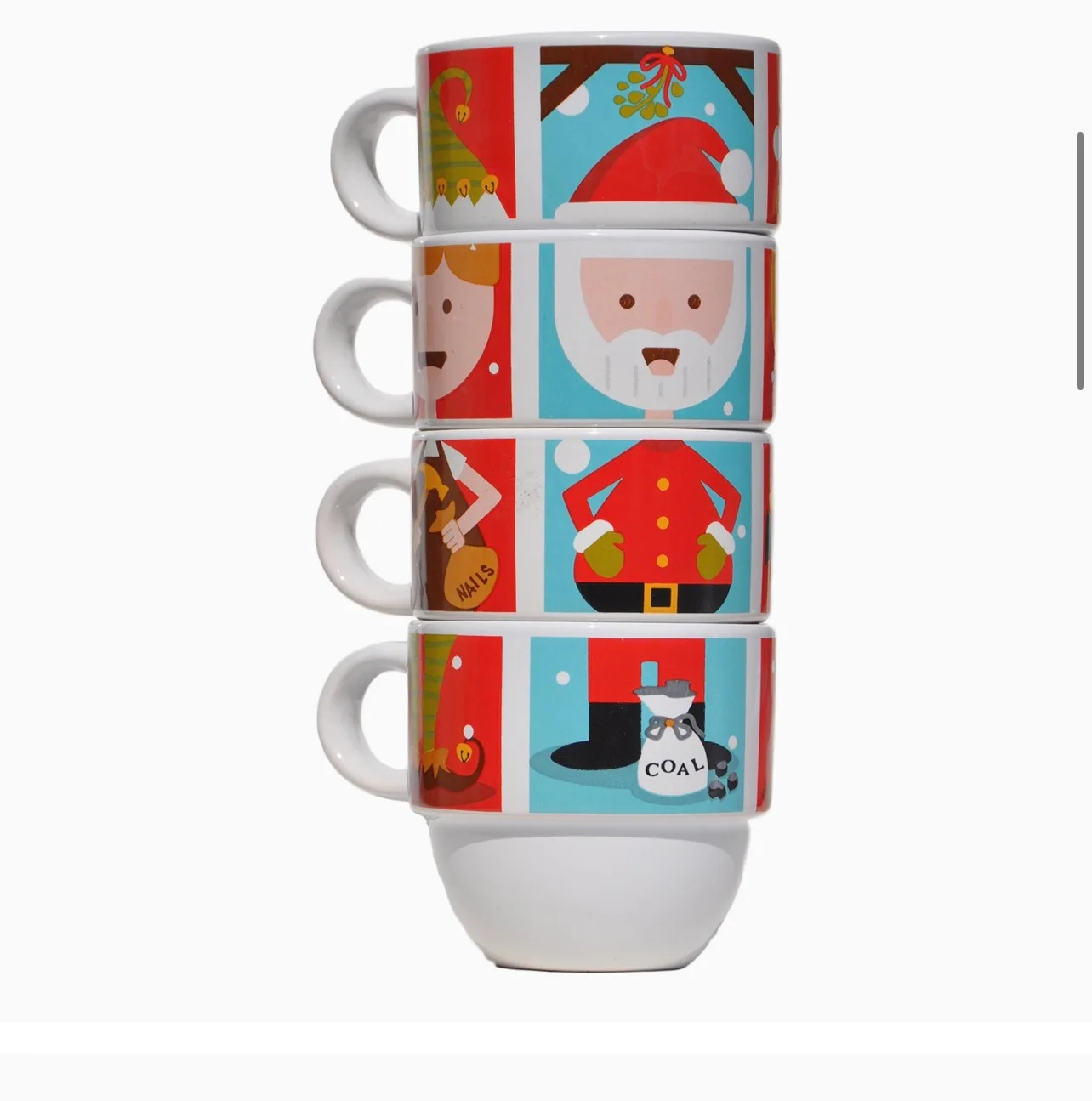 Mulberry Home Collection Touch of Cheer Stackable Puzzle Mugs image indicator(4)