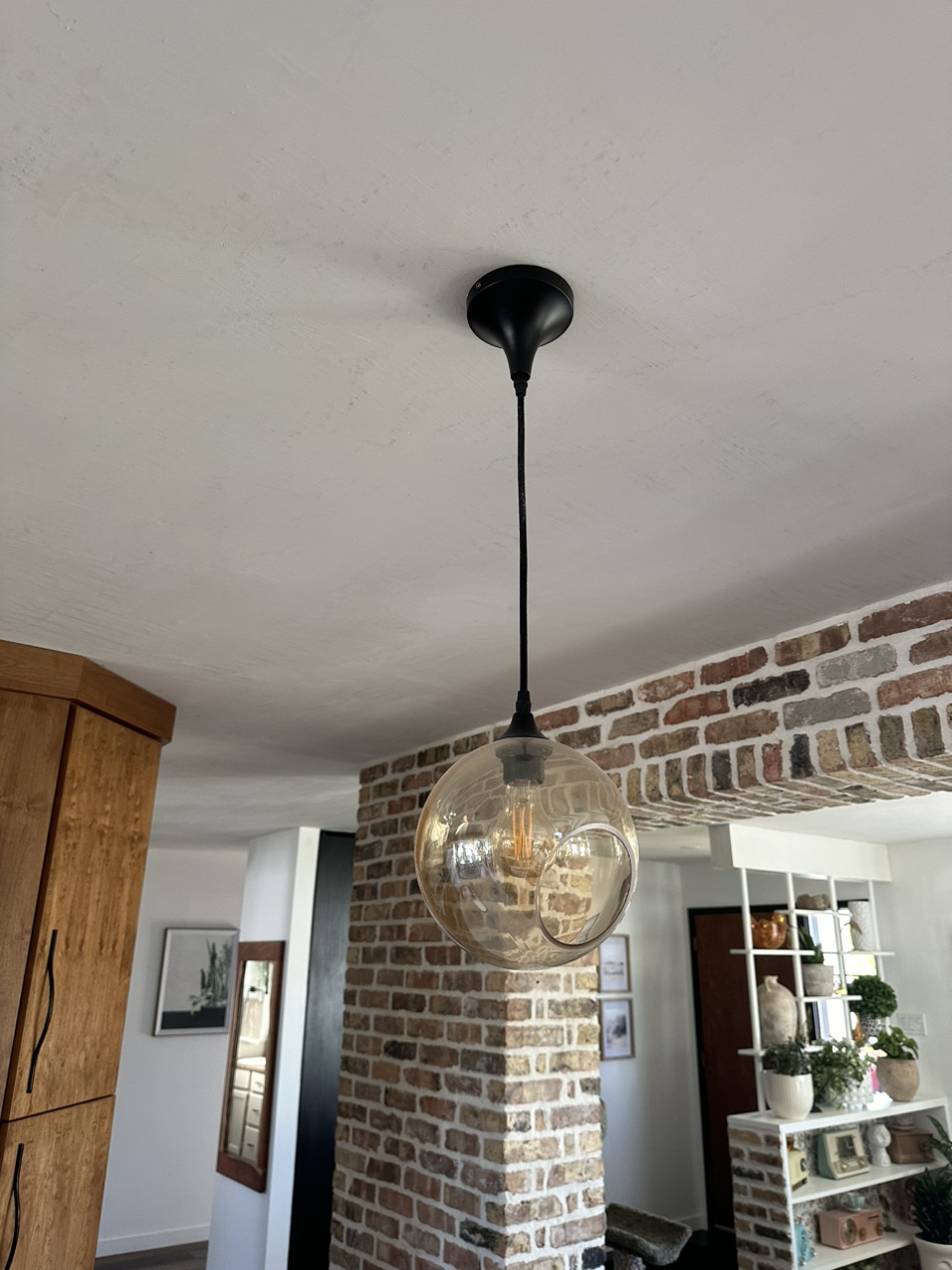 Glass Globe Pendant Light