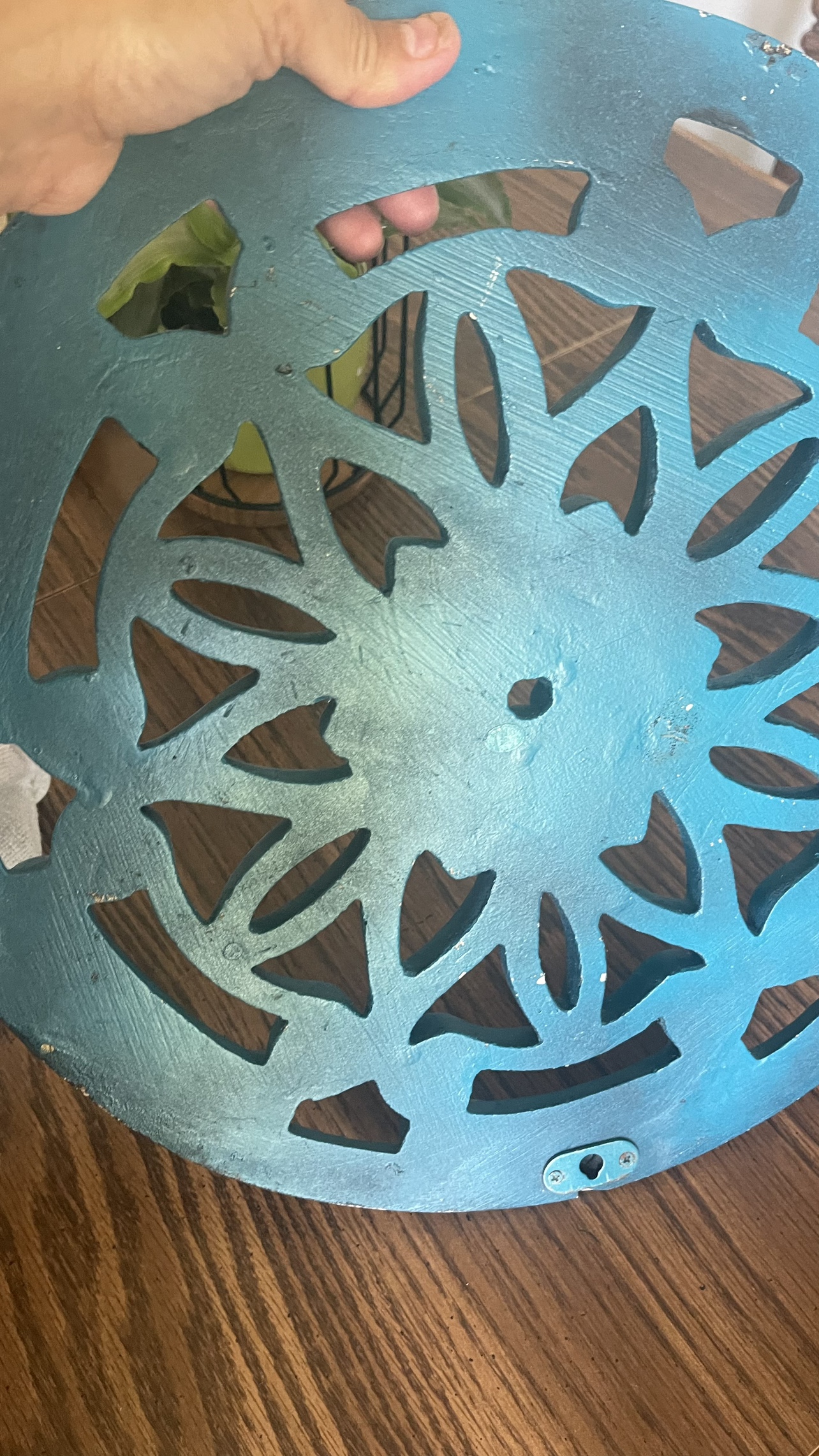Teal Wall Decor 15”x 15” - photo 2