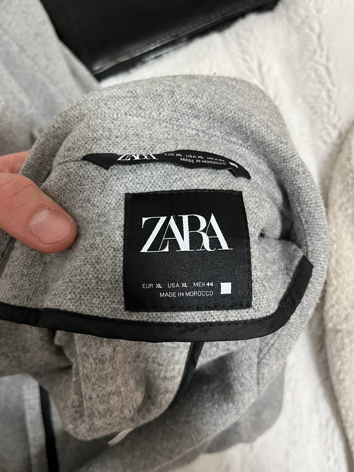 Zara Grey Coat Size XL - photo 2