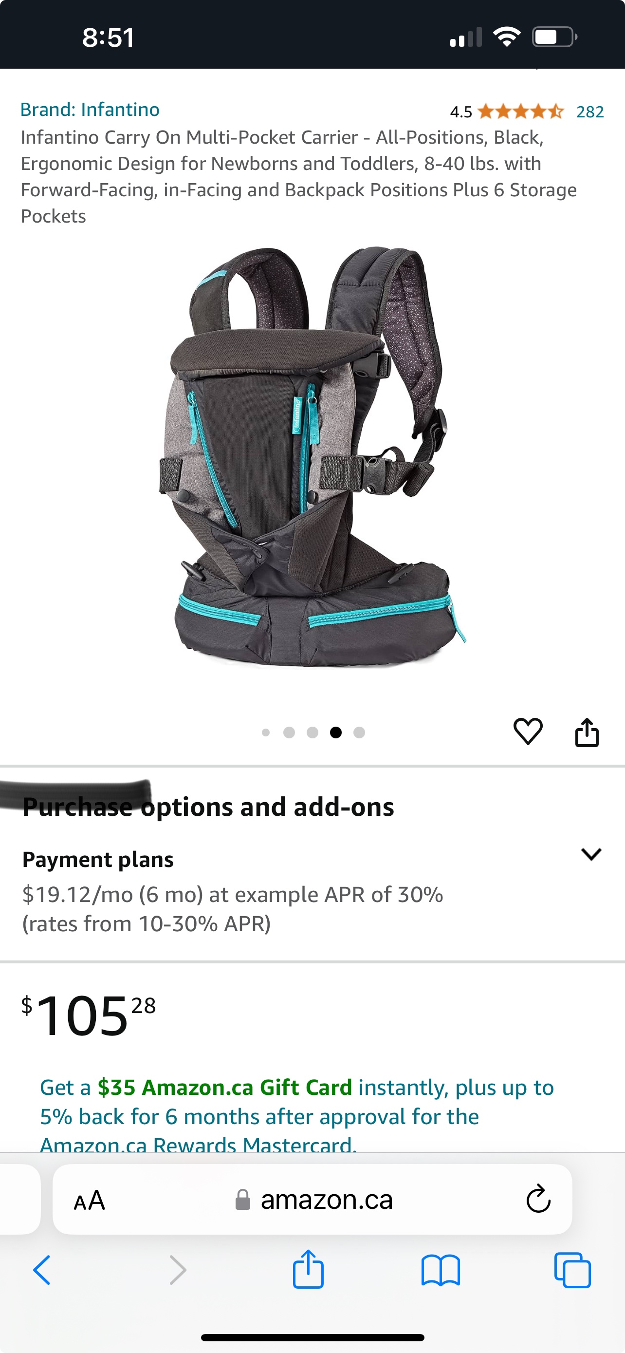 Infantino Carry On Multi-Pocket Carrier - photo 3