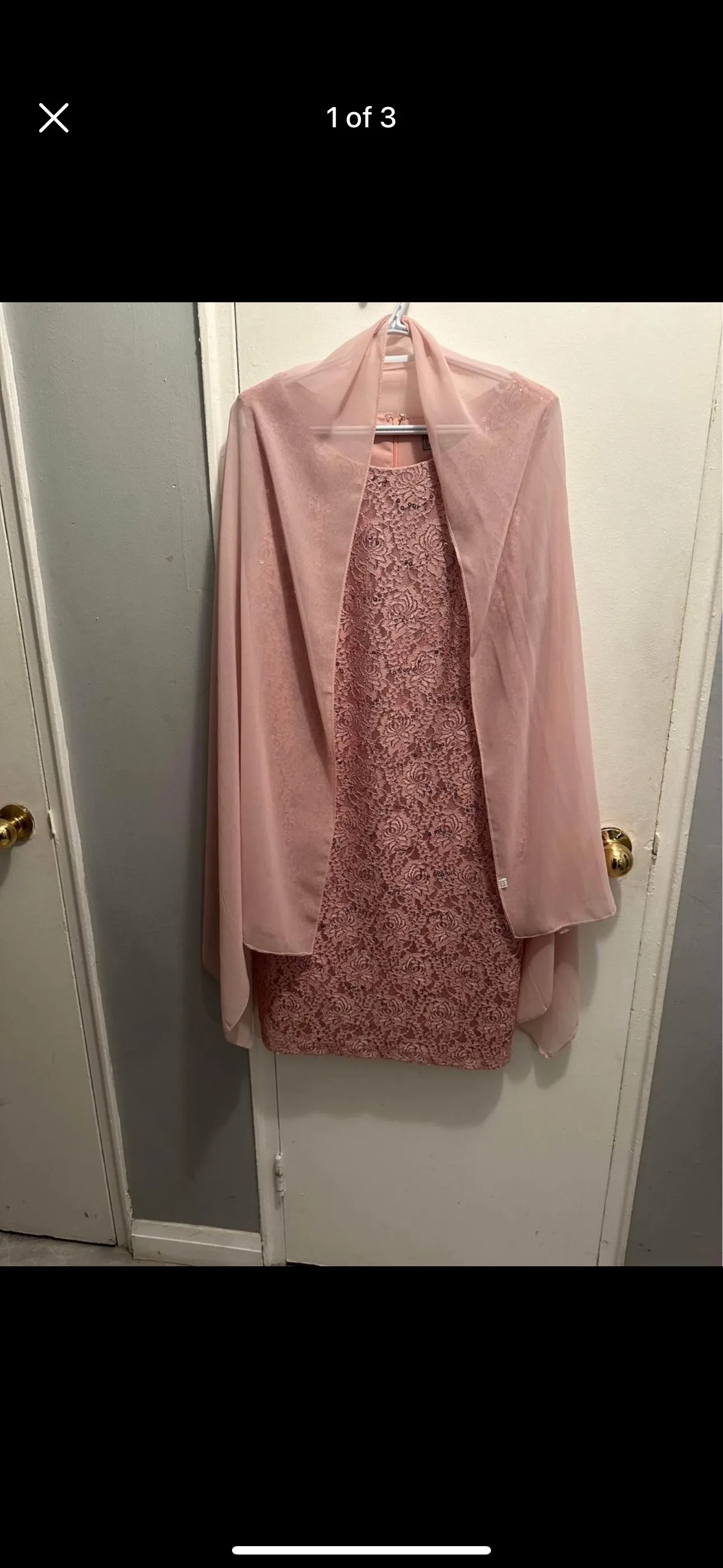 Pink Lace Dress with 2 Matching Jacket image indicator(3)