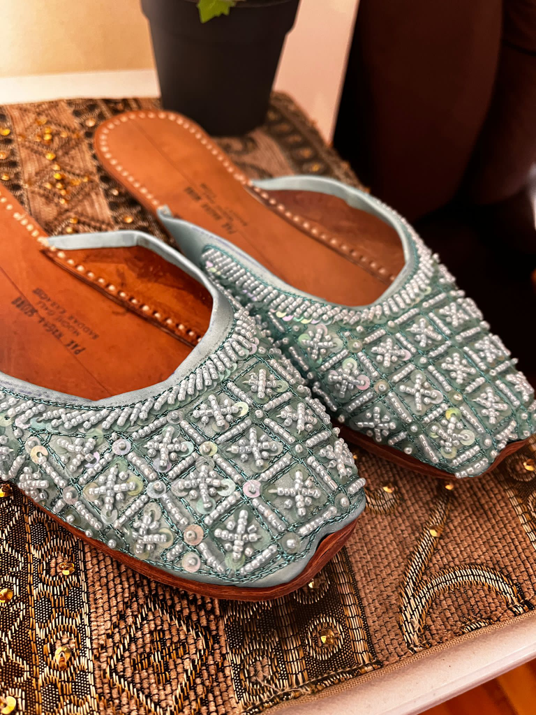 Beaded Mojri Slipper $35 Each