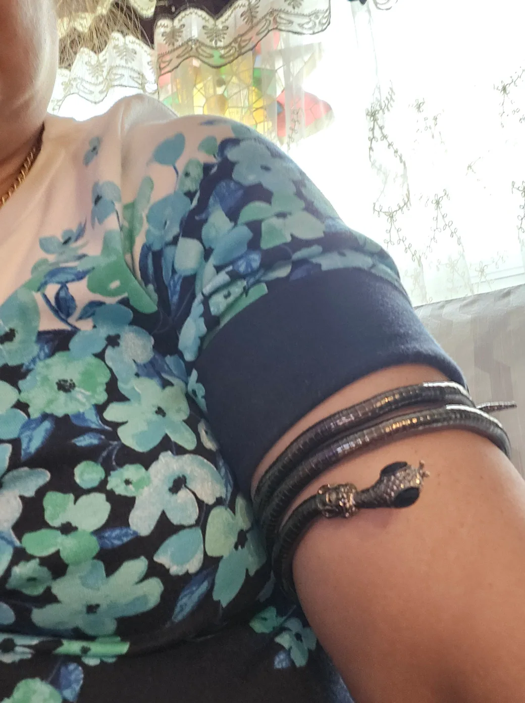 Snake Accent Bracelet/ Necklace or arm image indicator(7)