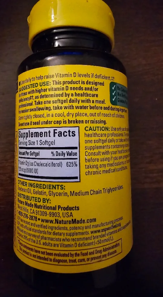 Nature Made Vitamin E3 & D3 5000 IU + Cold sore treatment gel image indicator(4)