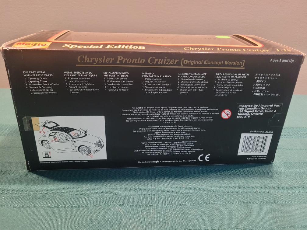 1:18 Scale Maisto Chrysler Pronto Cruiser - photo 3