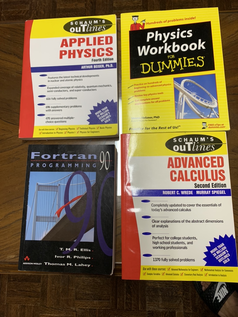 Set of 7 Textbooks for Physic students
