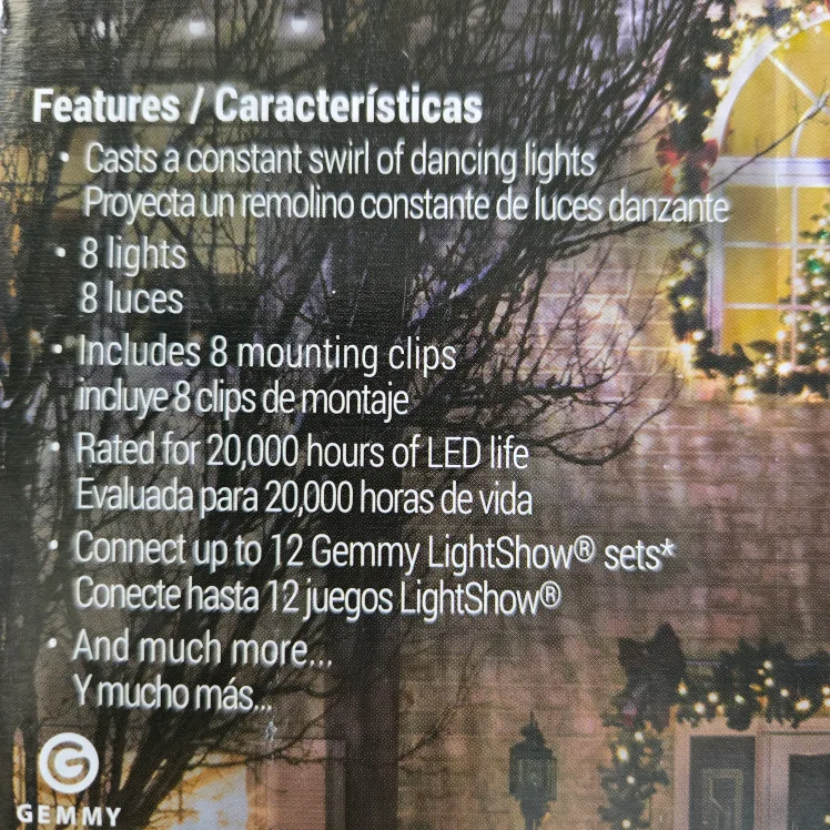 LED LightShow Projection Kaleidoscope 8 Lights image indicator(3)