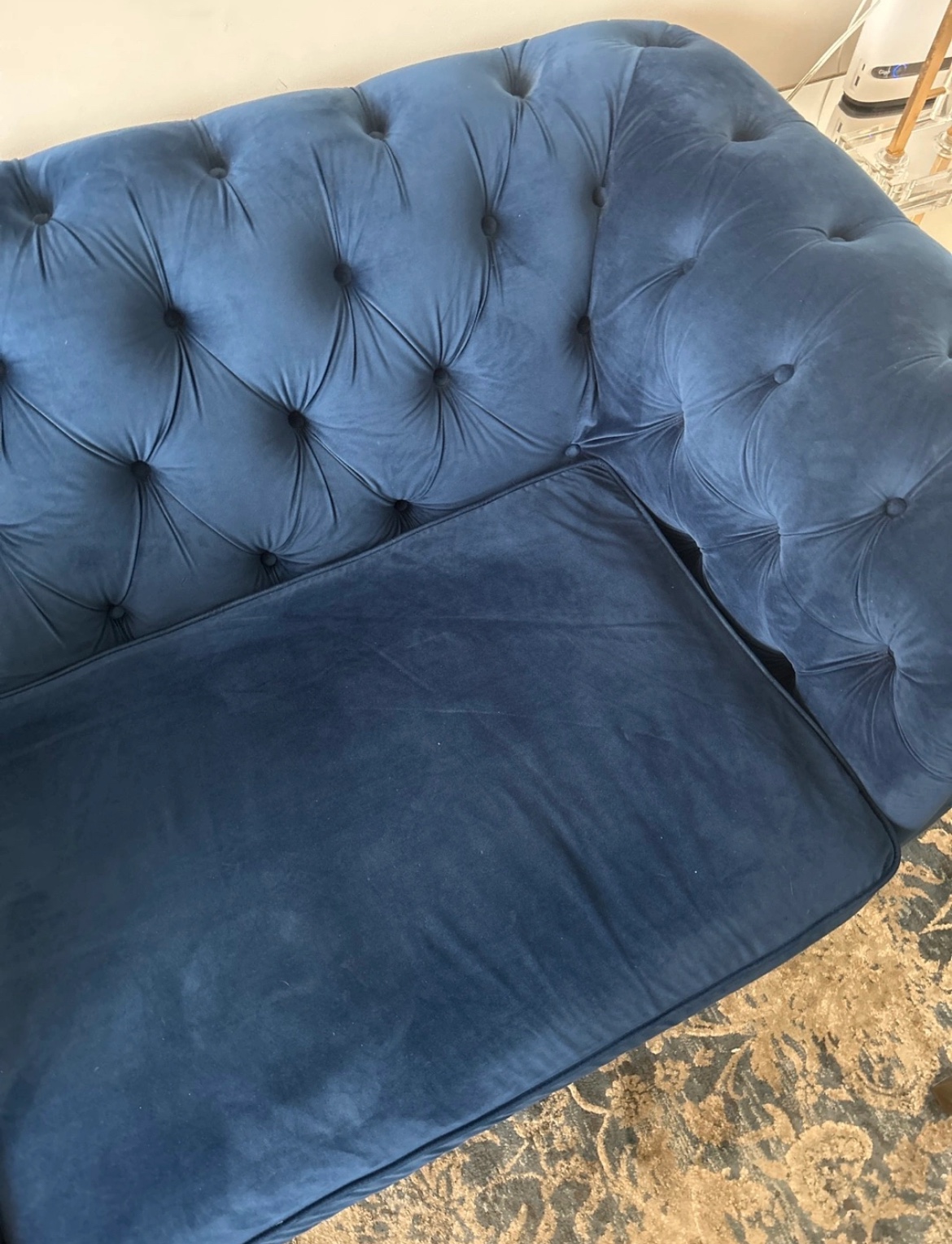 Blue Velvet Sofa - photo 3