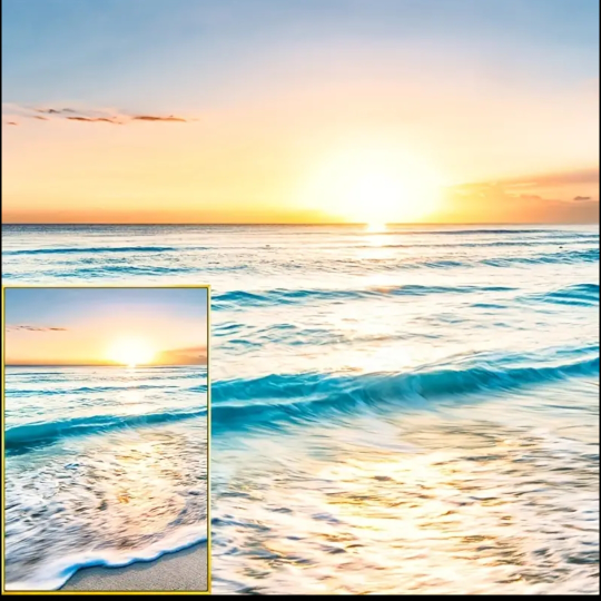 3 Piece Canvas Wall Art - Ocean Sunset - photo 3