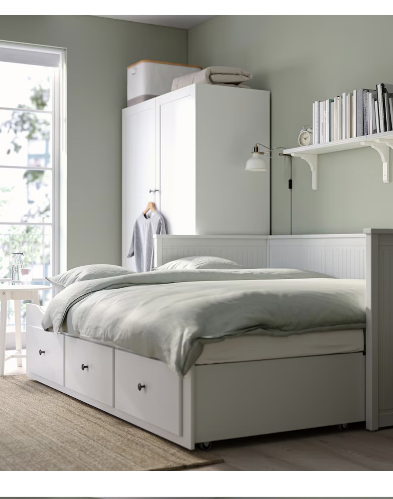 White Daybed with Storage Drawers (Mattress not included) - photo 4