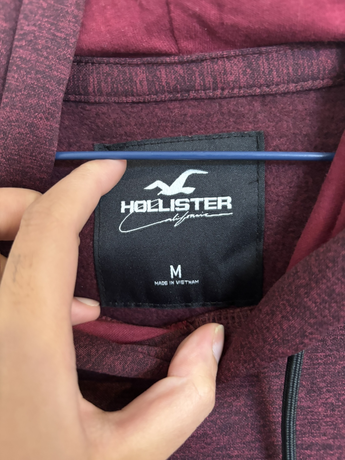 Hollister Burgundy Red Hoodie - photo 2
