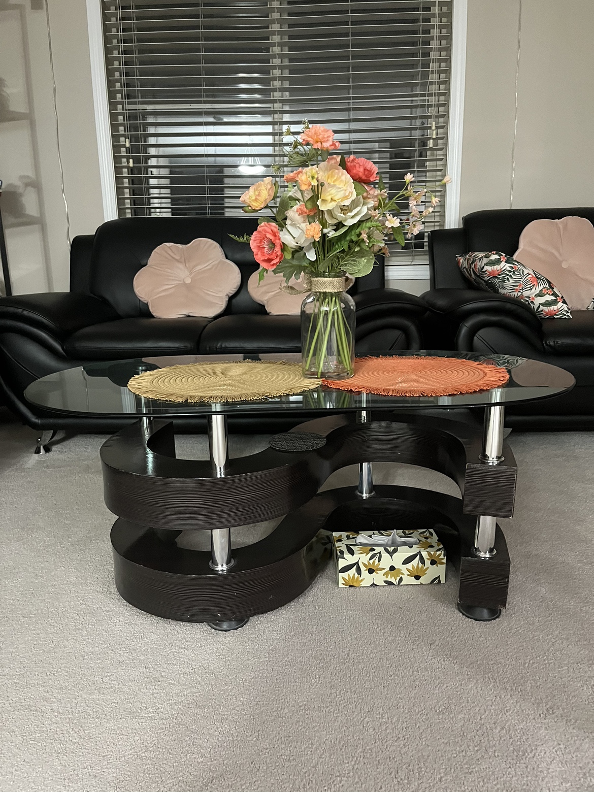 Glass Top Coffee Table - photo 2