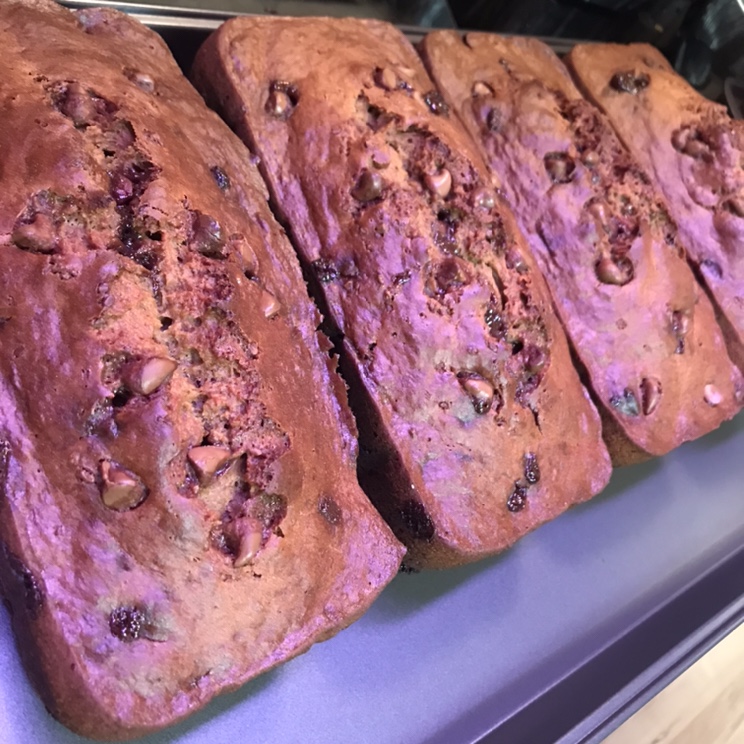 Healthy Chocolate Chip Banana Bread - Home Baked