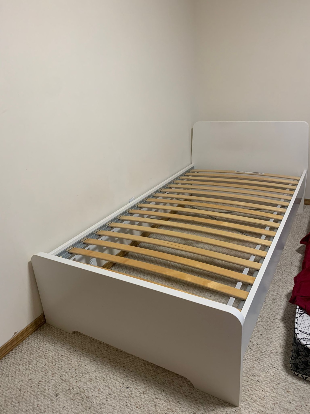 White Single Bed Frame - photo 2