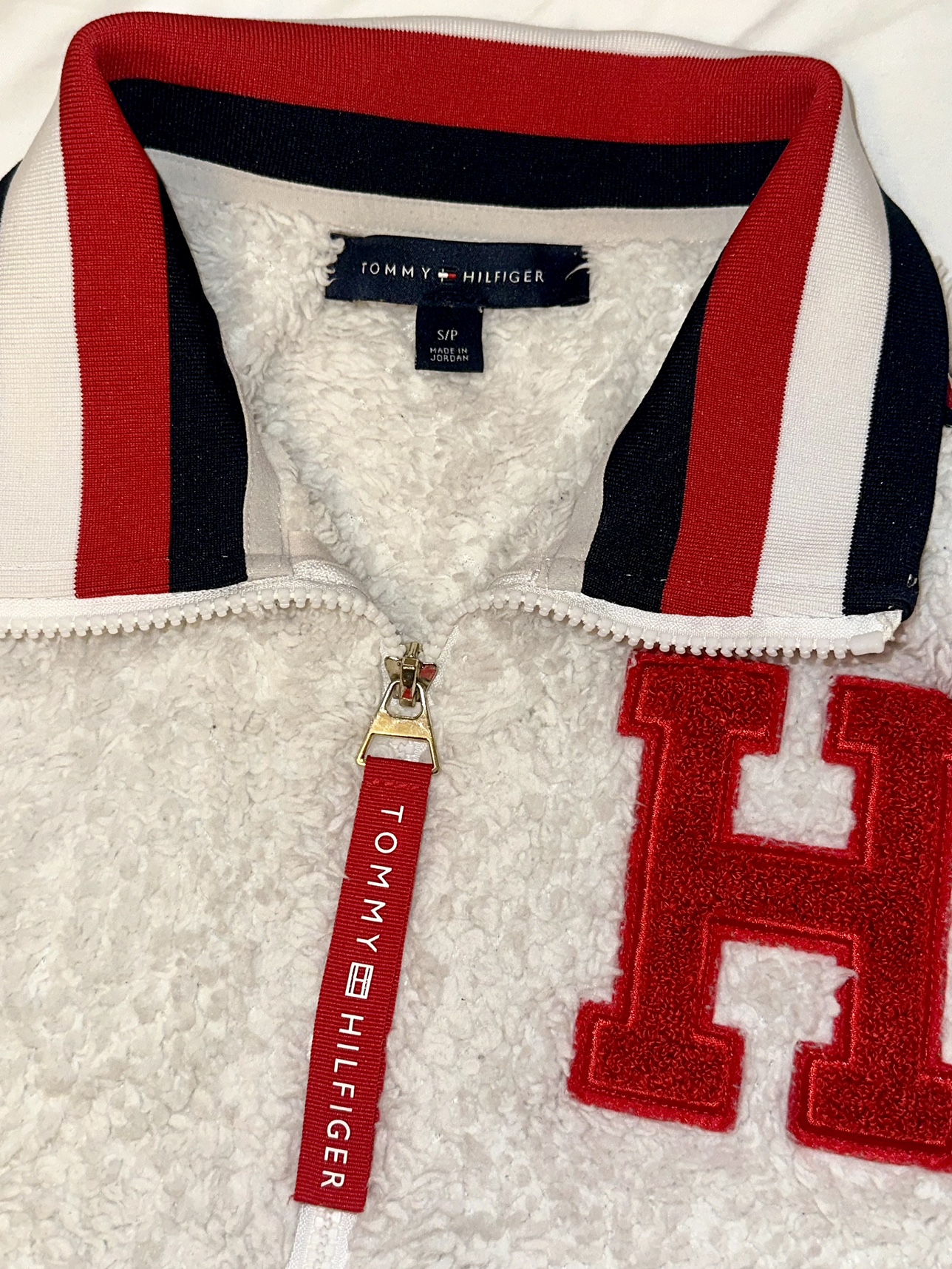 Vintage Tommy Hilfiger White Fleece Pullover - photo 2
