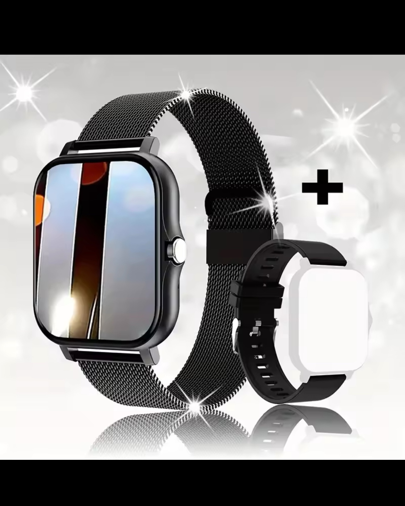Smart Watch with BT Calling, 2 Straps, NEW