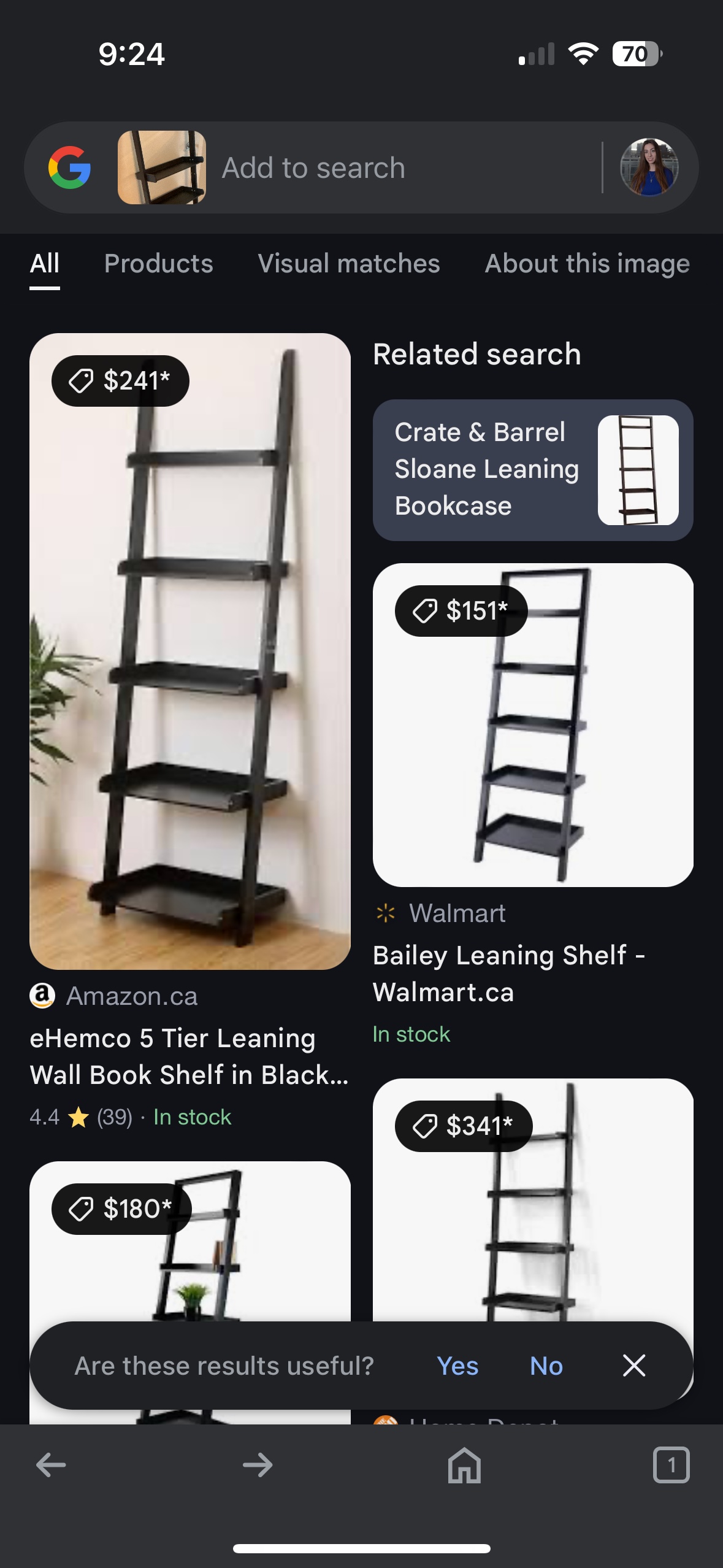 NEW Black Ladder Shelf - photo 4
