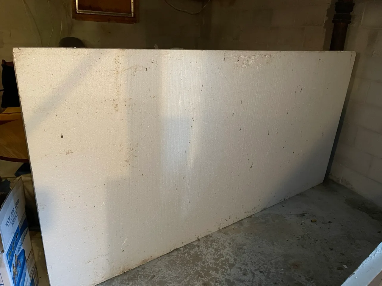 Large piece of insulation board thumbnail