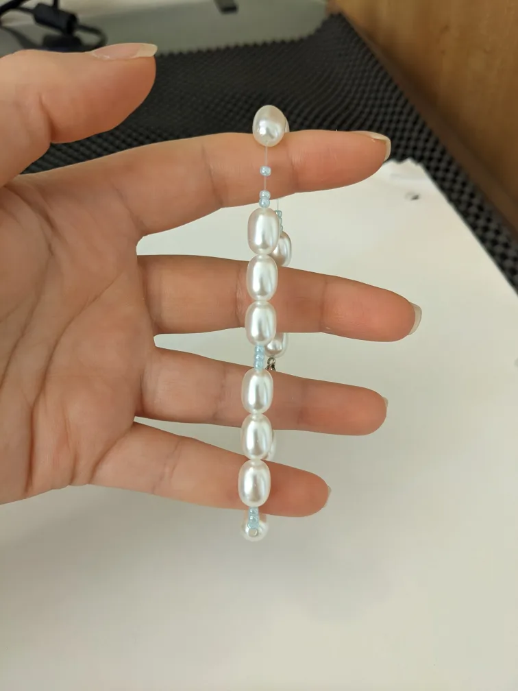 Faux Pearl Elastic Stretch Bracelet image indicator(2)