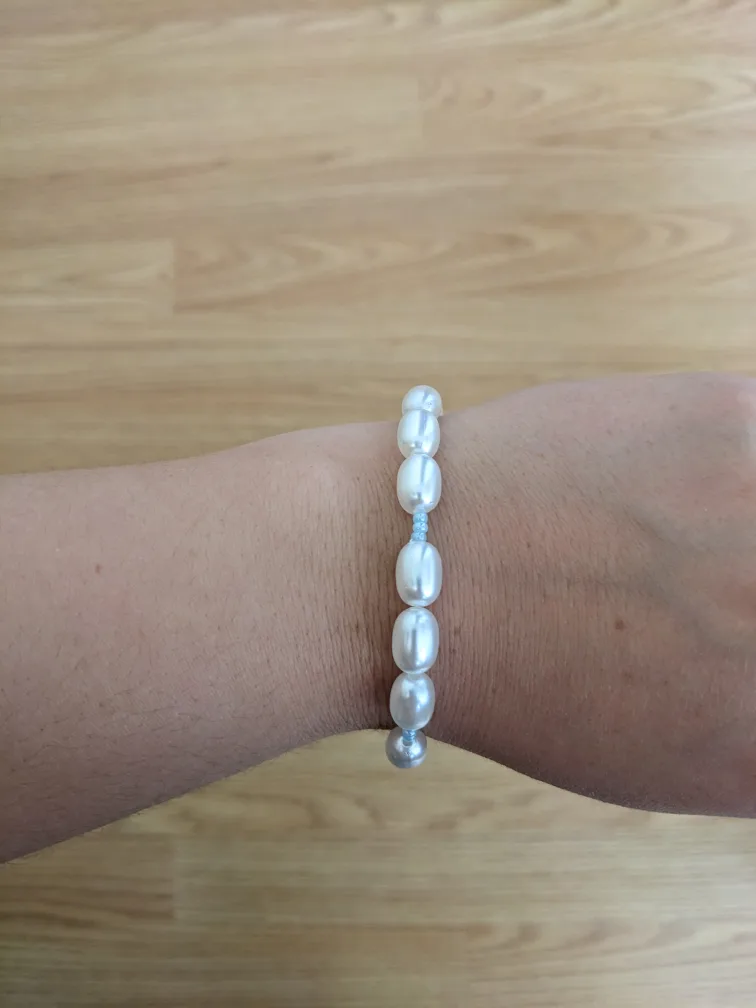 Faux Pearl Elastic Stretch Bracelet image indicator(3)