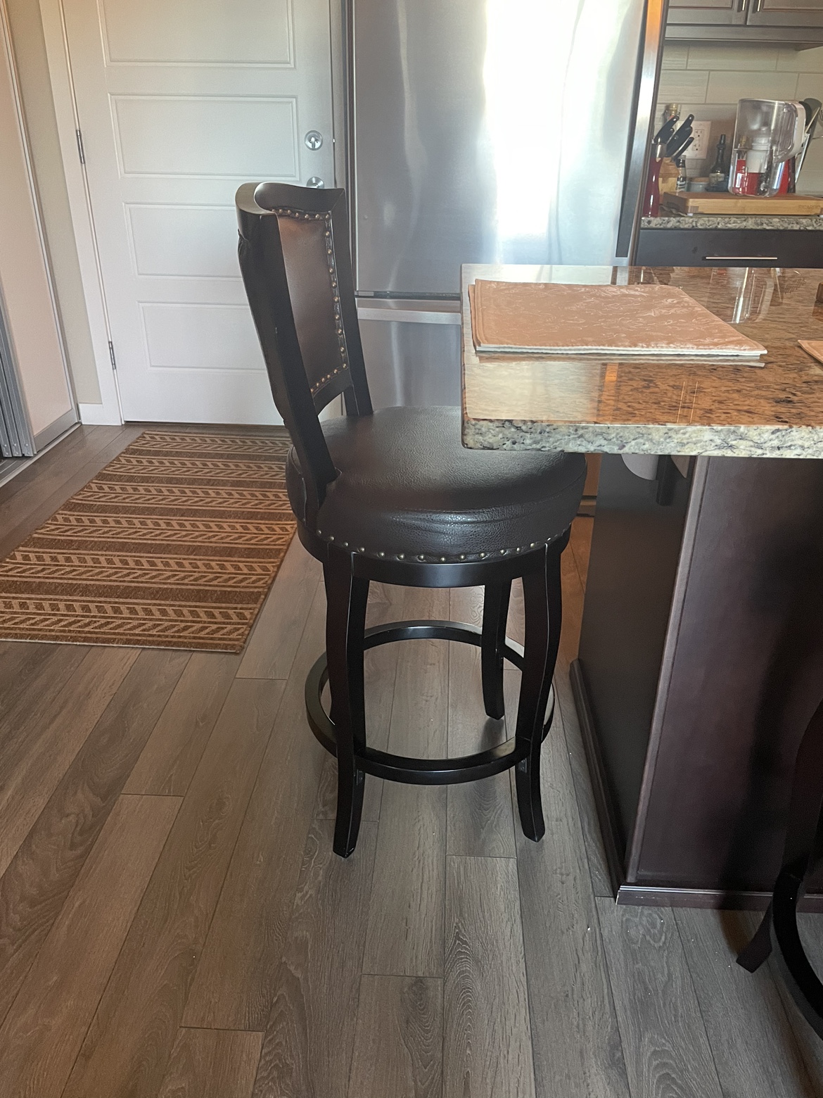 Set of 3 Bar Stools - photo 2