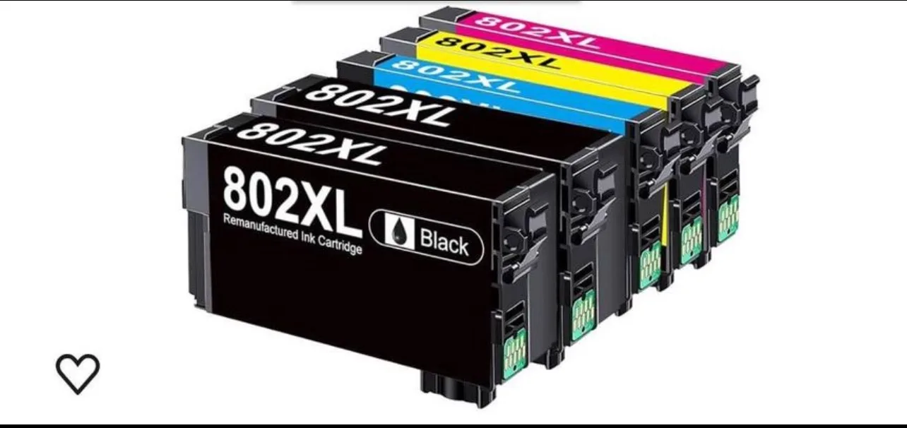 802XL Ink Cartridges Remanufactured Replacement for Epson thumbnail