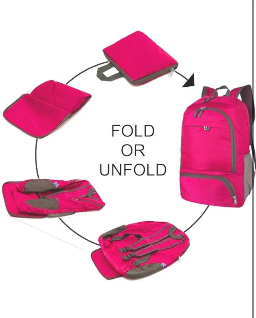Folding Backpack - Red image indicator(5)