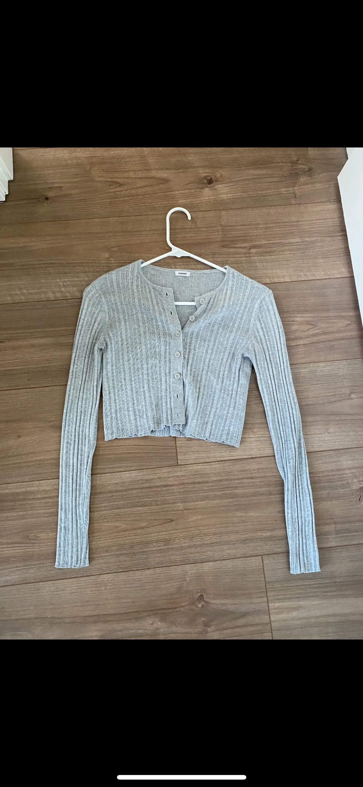 Garage Grey Knit Button Up Cardigan thumbnail