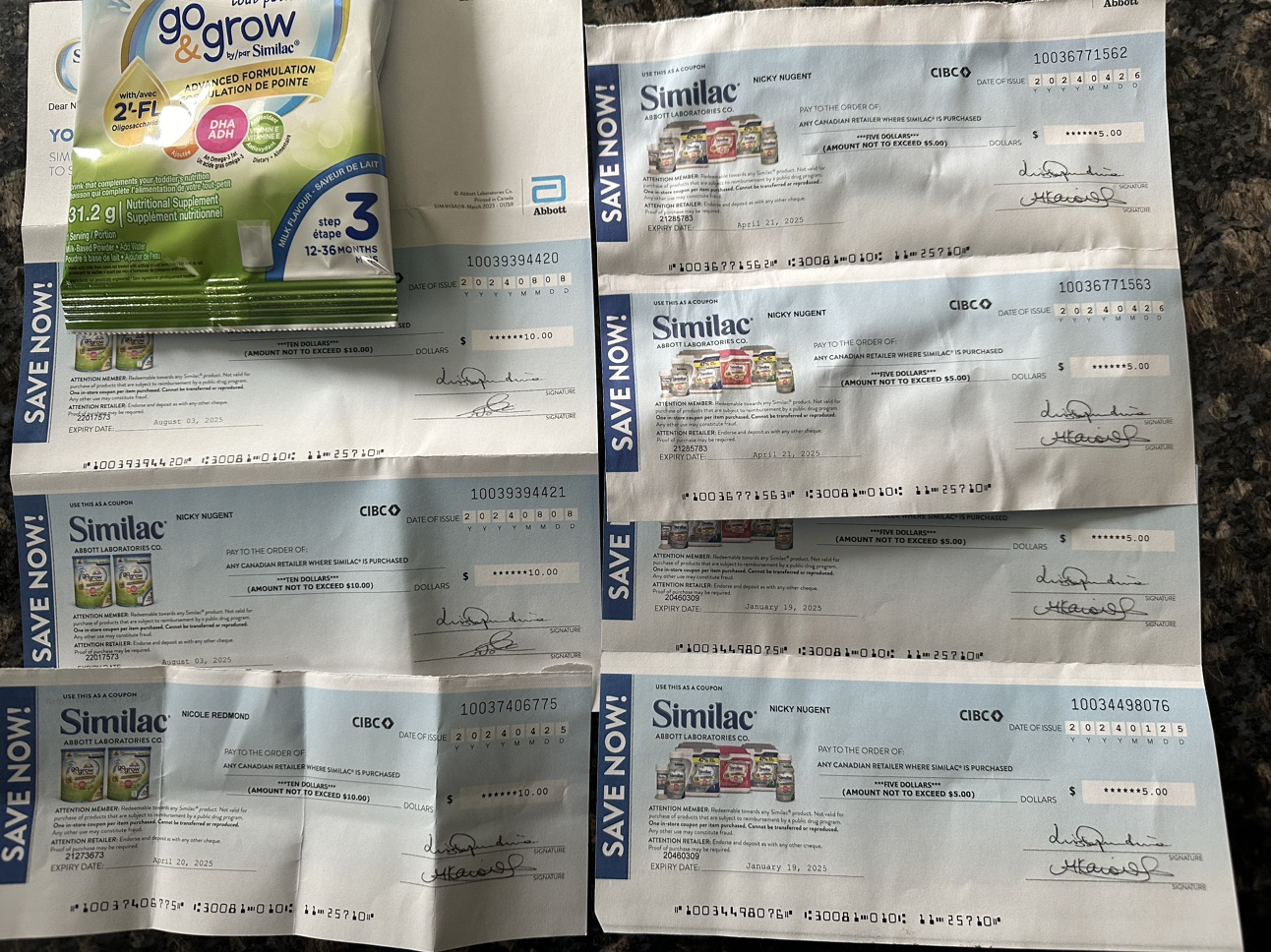 Free Similac Coupons (50.00 all together)