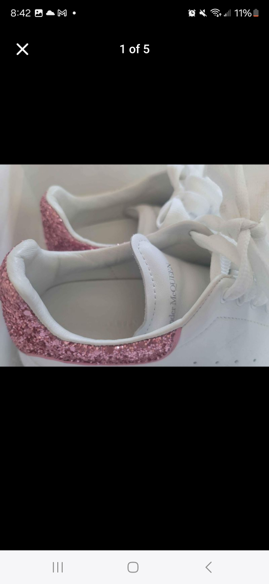 Alexander McQueen Glitter Sneakers - photo 3