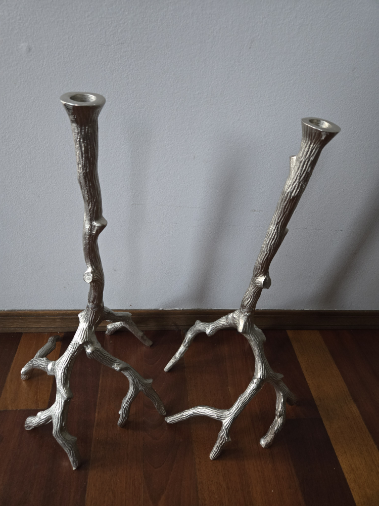 Silver Branch Candle Holders - photo 3