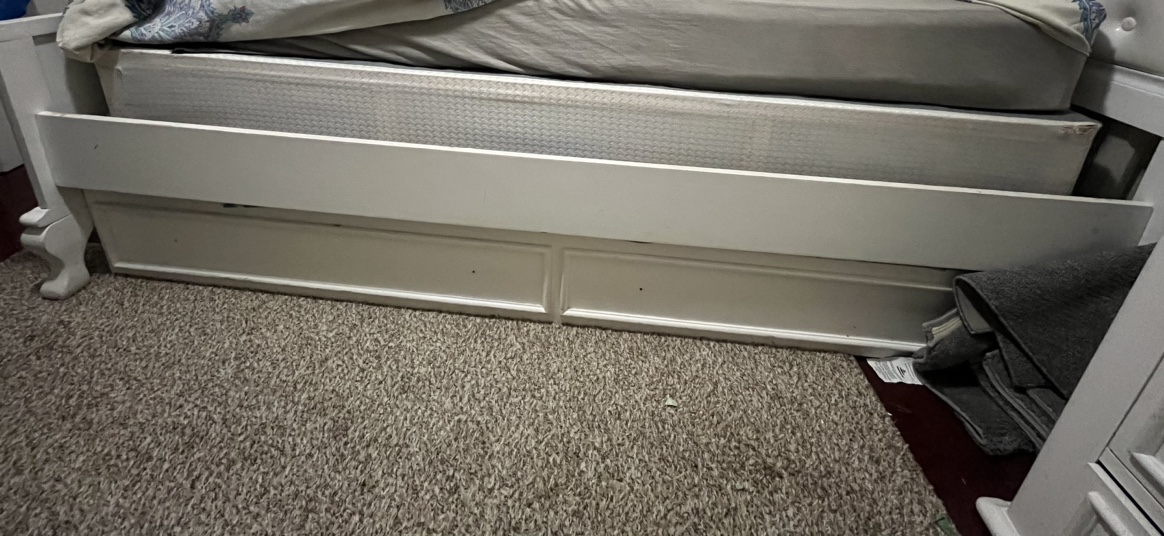 White Twin Bed Frame - photo 2