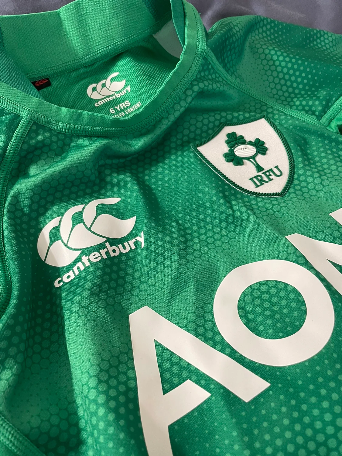 Canterbury Ireland Rugby Jersey (size 6) thumbnail