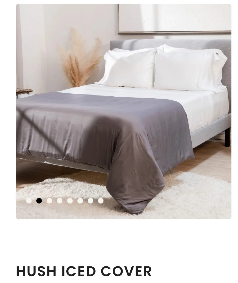 BRAND NEW Hush Iced Cover (king/grey) image indicator(8)